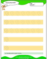 okul öncesi çizgi çalışma sayfaları